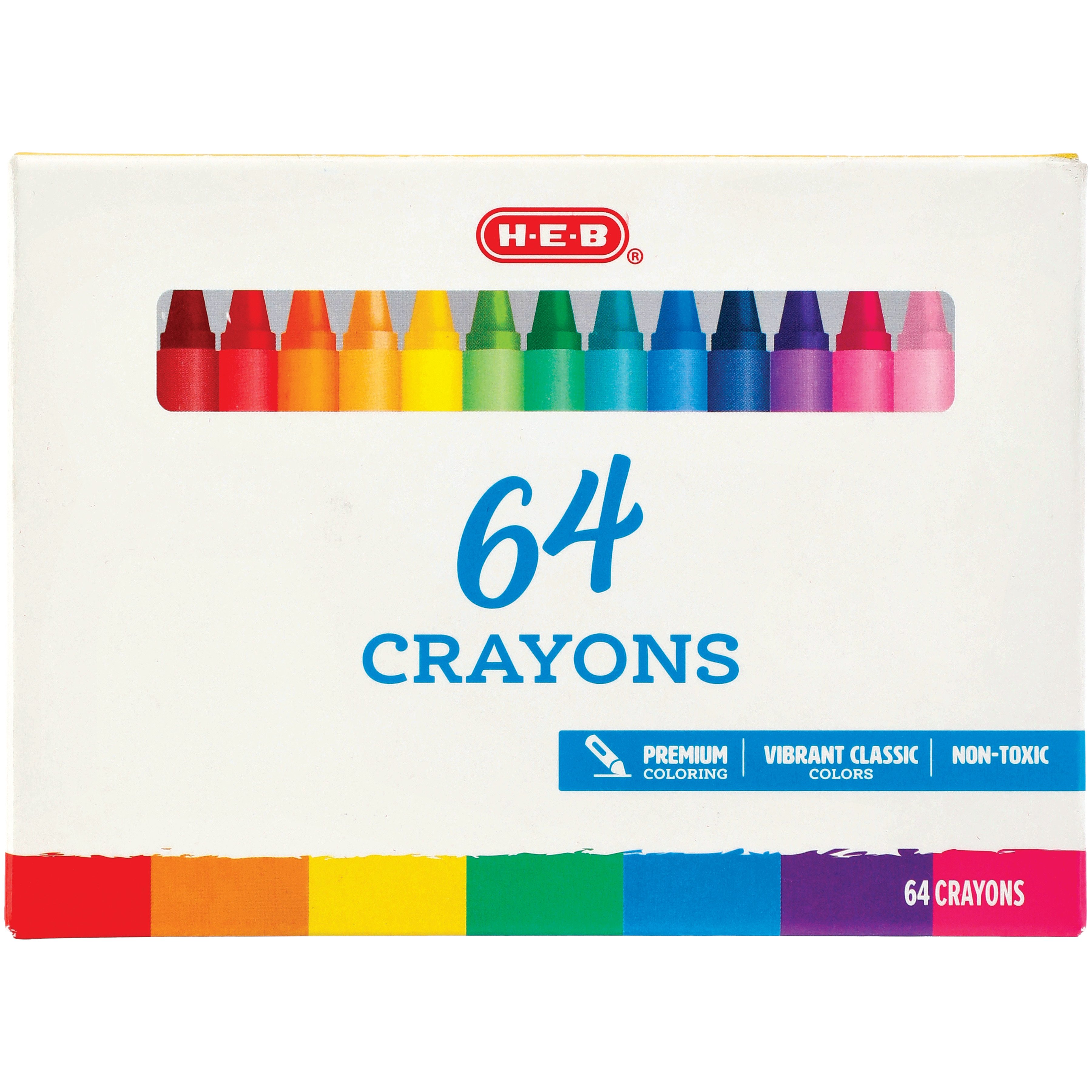 Premium Crayons 64 Color - Mazer Wholesale, Inc.