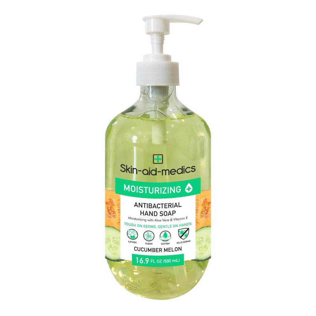 SkinAidMedics Antibacterial Hand Soap Cucumber Melon Shop Cleansers
