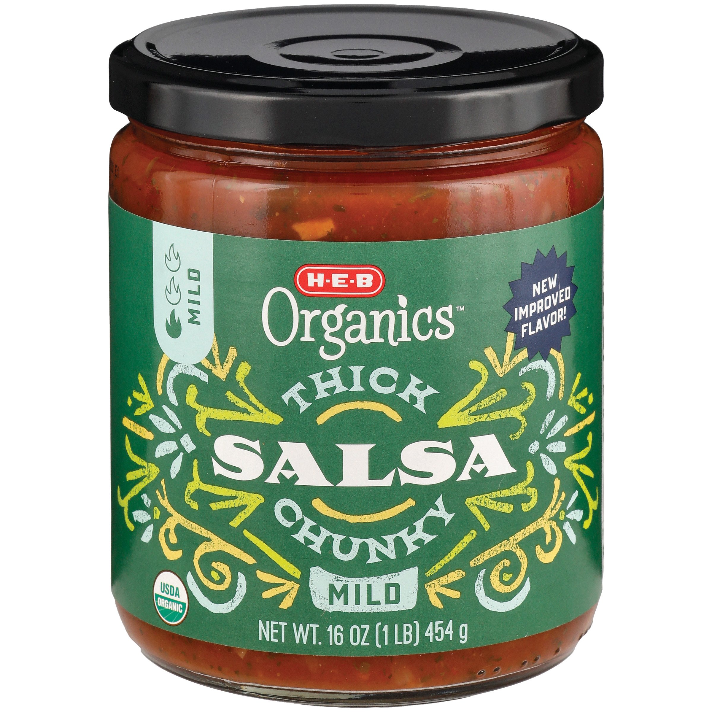 H-E-B Organics Thick N' Chunky Mild Salsa - Shop Salsa & Dip At H-E-B