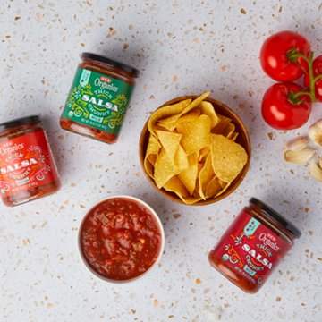 H-E-B Organics Thick N' Chunky Salsa - Mild, 16 oz
