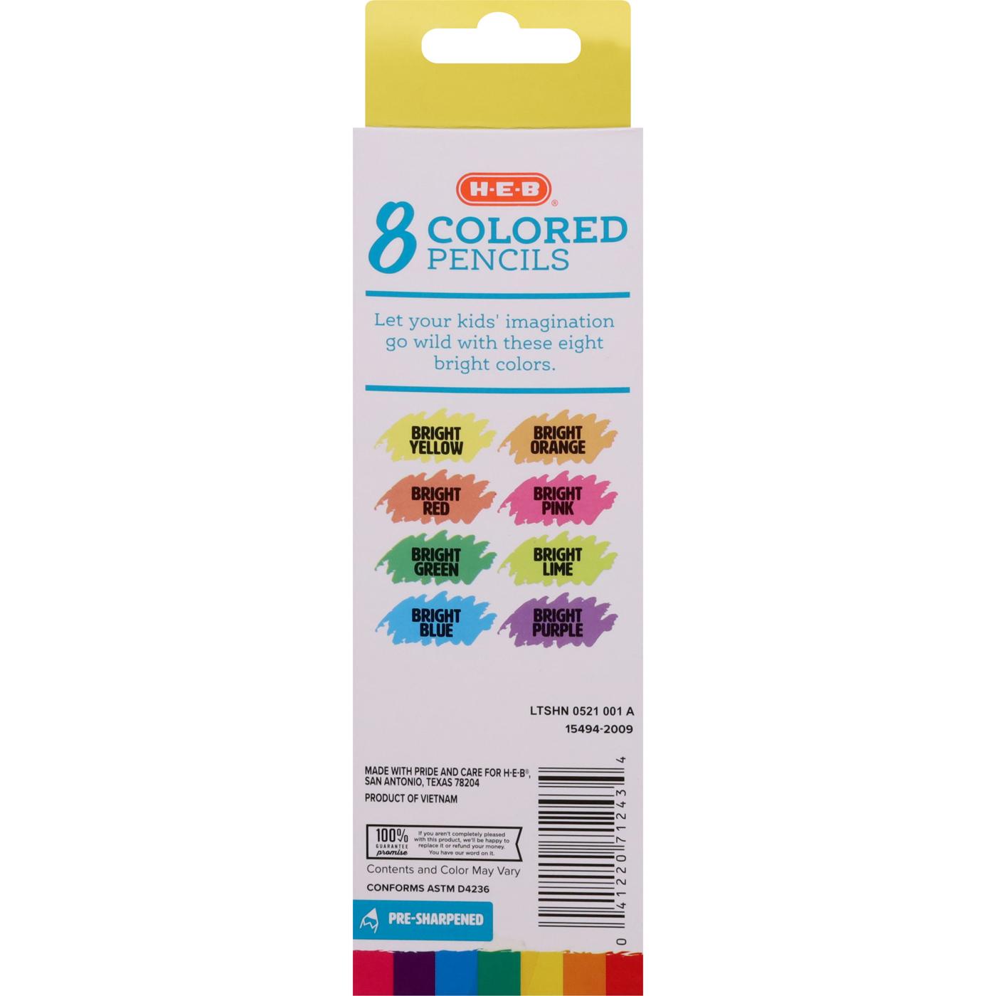 H-E-B Bright Colored Pencils; image 3 of 3