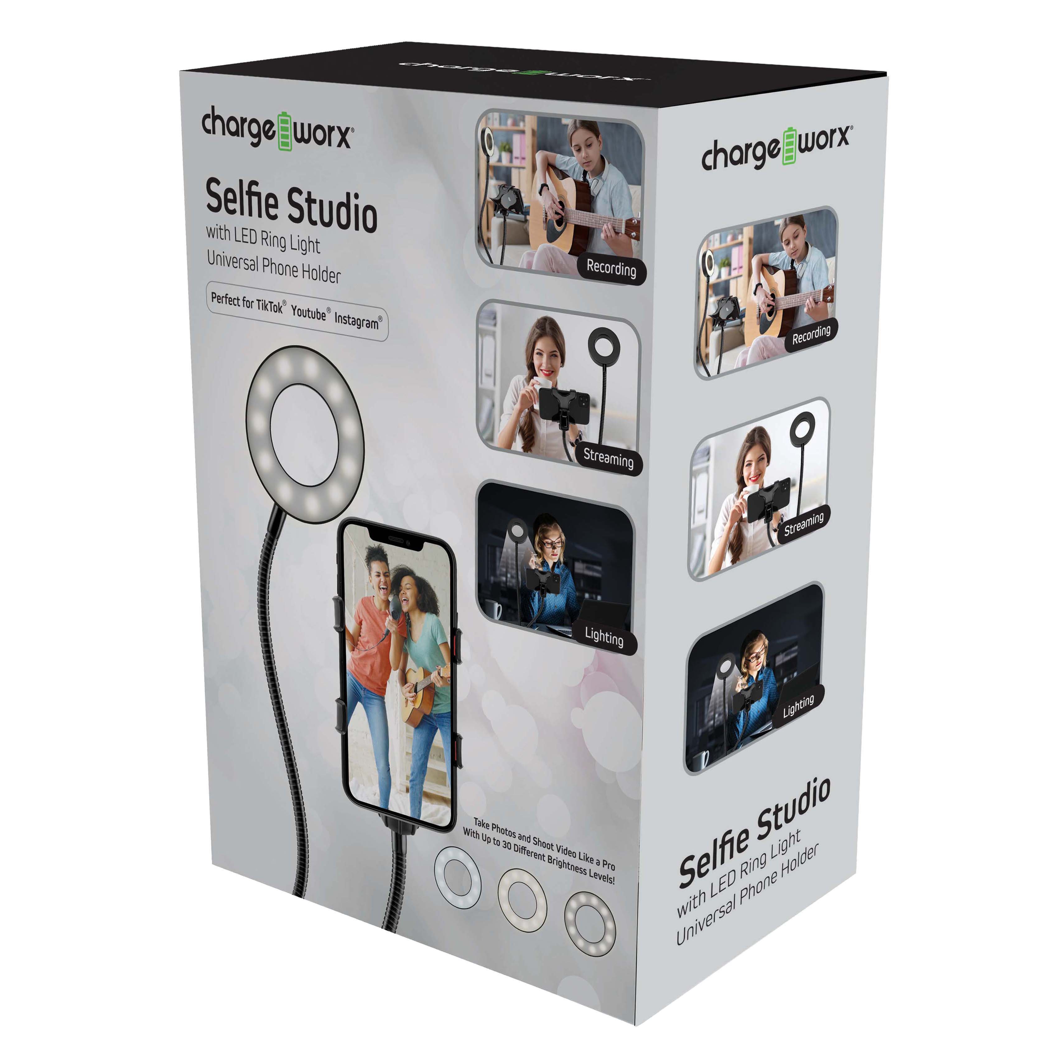 ChargeWorx Personal Selfie Studio Shop Phone Cases Stands at H E B