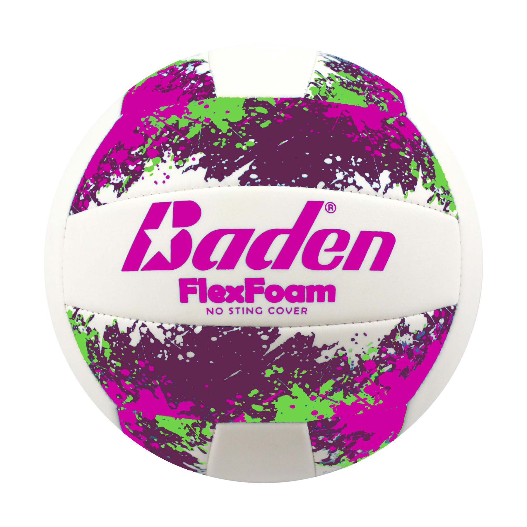 Baden Flexfoam Pink & Green Volleyball Shop Balls at HEB