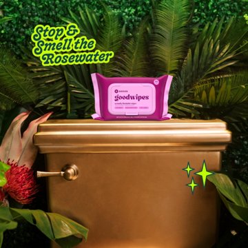Goodwipes XL Flushable Wipes - Rosewater, 50 ct