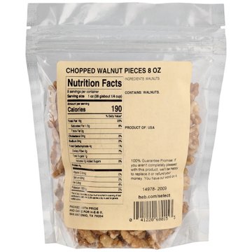 H-E-B Chopped Walnut Pieces, 8 oz