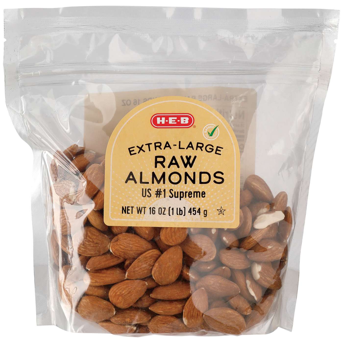 H-E-B Natural Whole Almonds; image 1 of 2