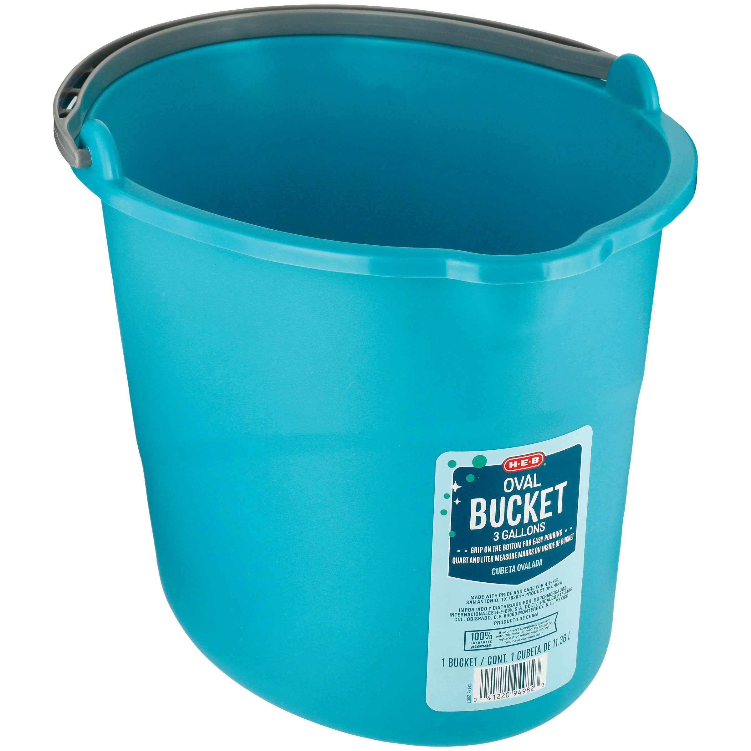 H-E-B Oval Cleaning Bucket with Handle - Shop Buckets & Caddies at H-E-B