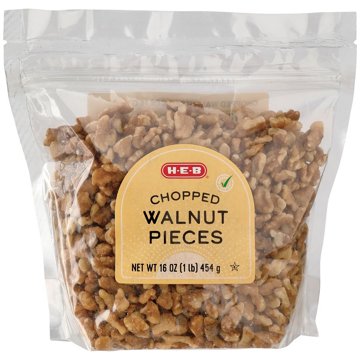 H-E-B Chopped Walnut Pieces, 16 oz
