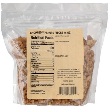H-E-B Chopped Walnut Pieces, 16 oz