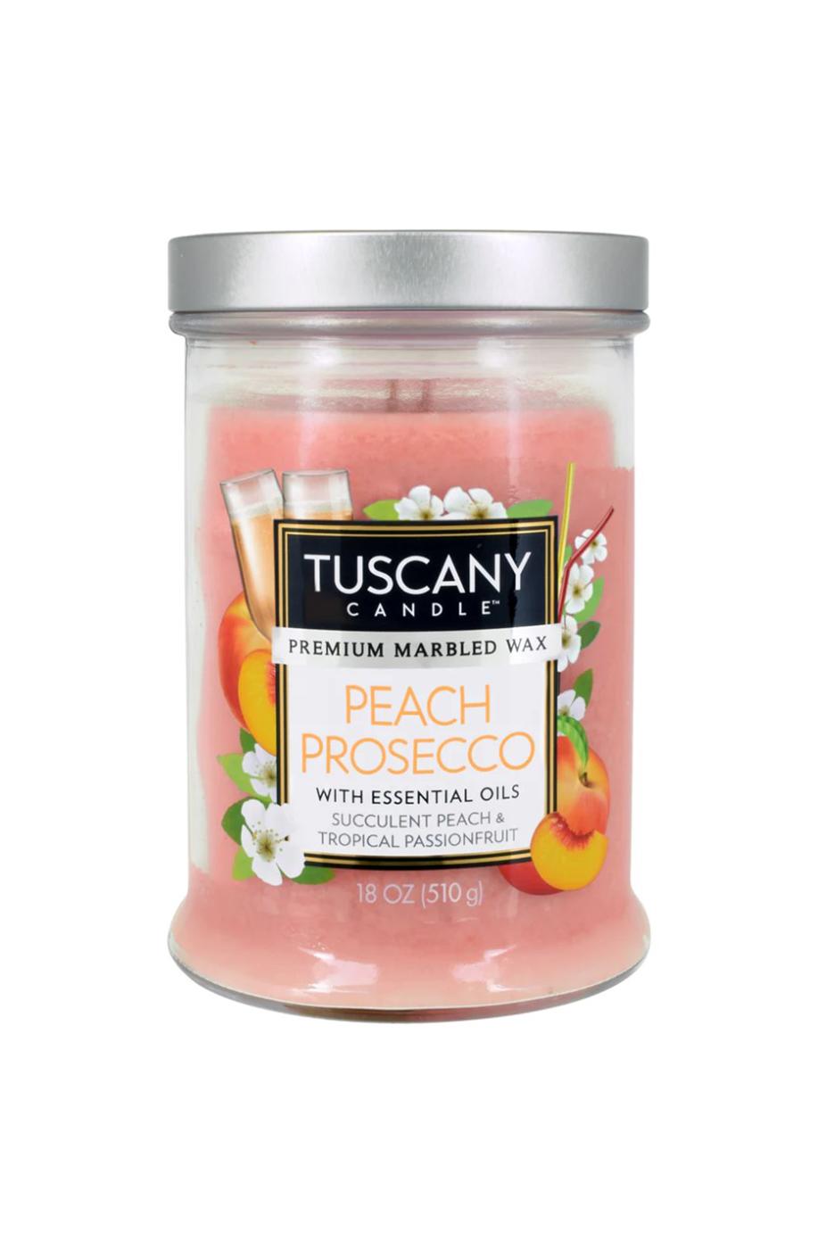 Tuscany Candle Peach Prosecco Scent Premium Marble Wax Collection; image 1 of 2