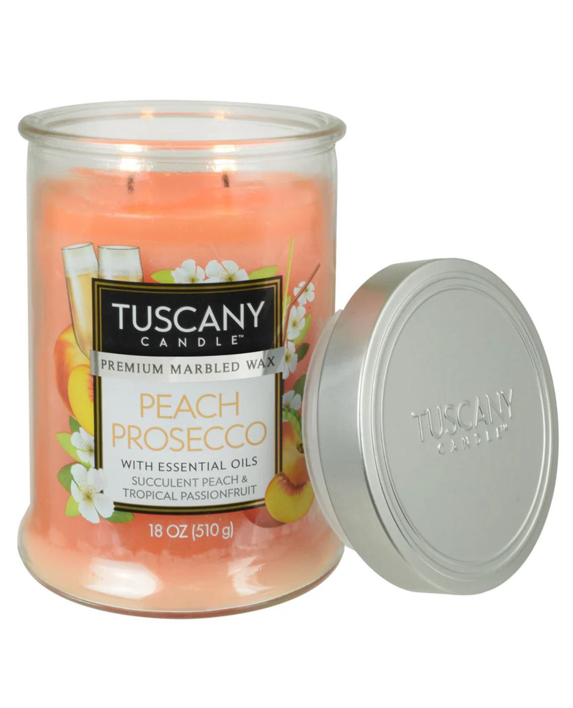 Tuscany Candle Peach Prosecco Scent Premium Marble Wax Collection; image 2 of 2