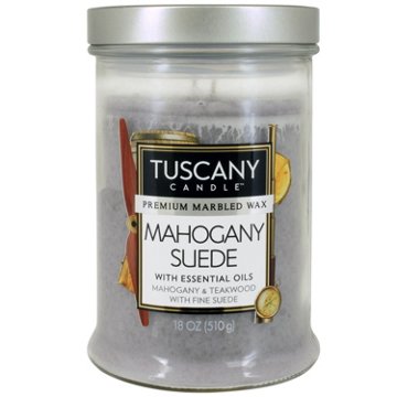 Tuscany Candle Mahogany Suede Scented Candle, 18 oz