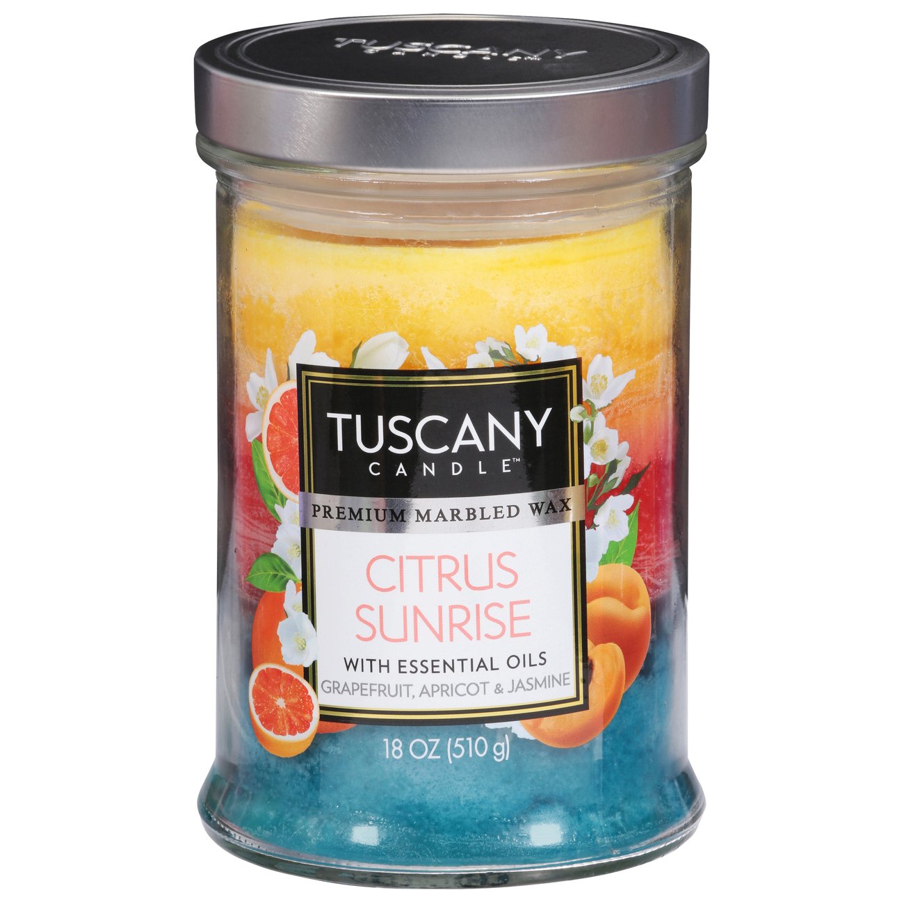 Tuscany Candle Citrus Sunrise Scent Candle Jar with Essential Oils