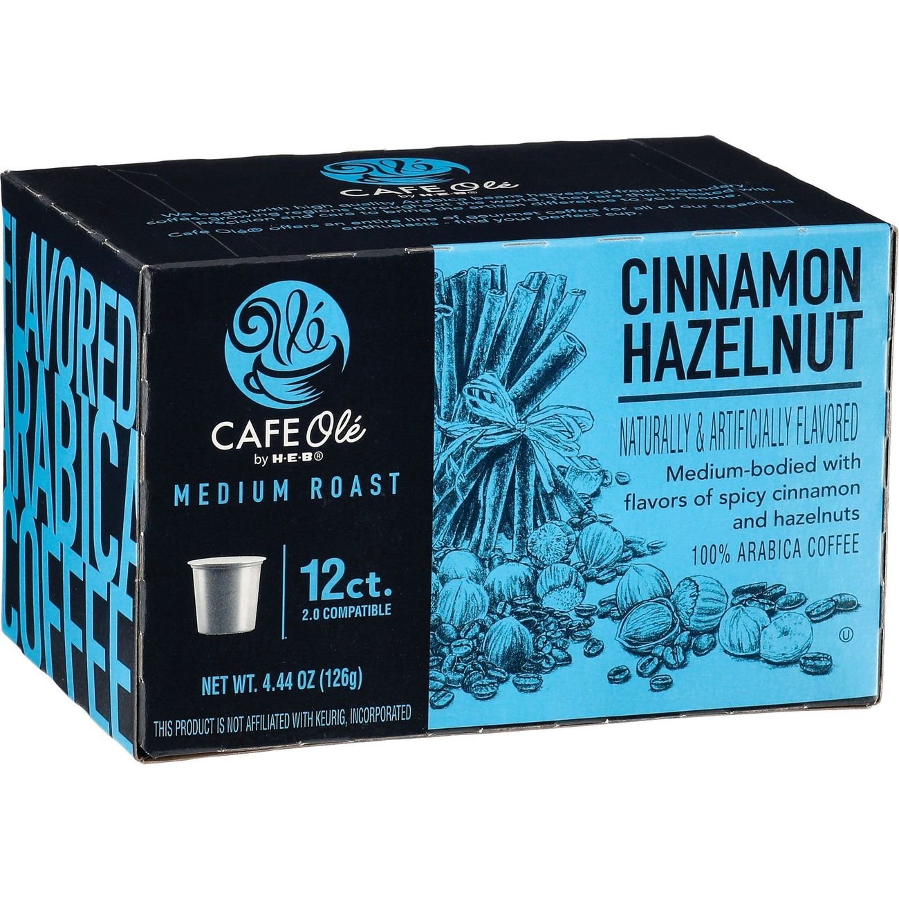 Cafe Ole by HEB Cinnamon Hazelnut Medium Roast Single Serve Coffee