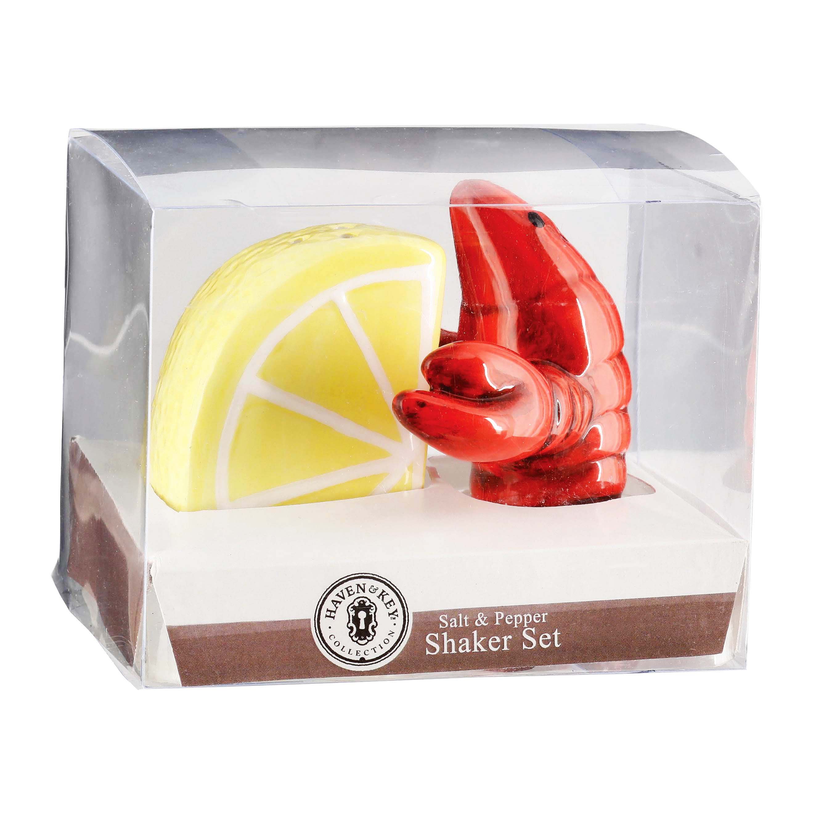 Haven & Key Crawfish & Lemon Salt & Pepper Shaker Set - Shop Food Storage  at H-E-B