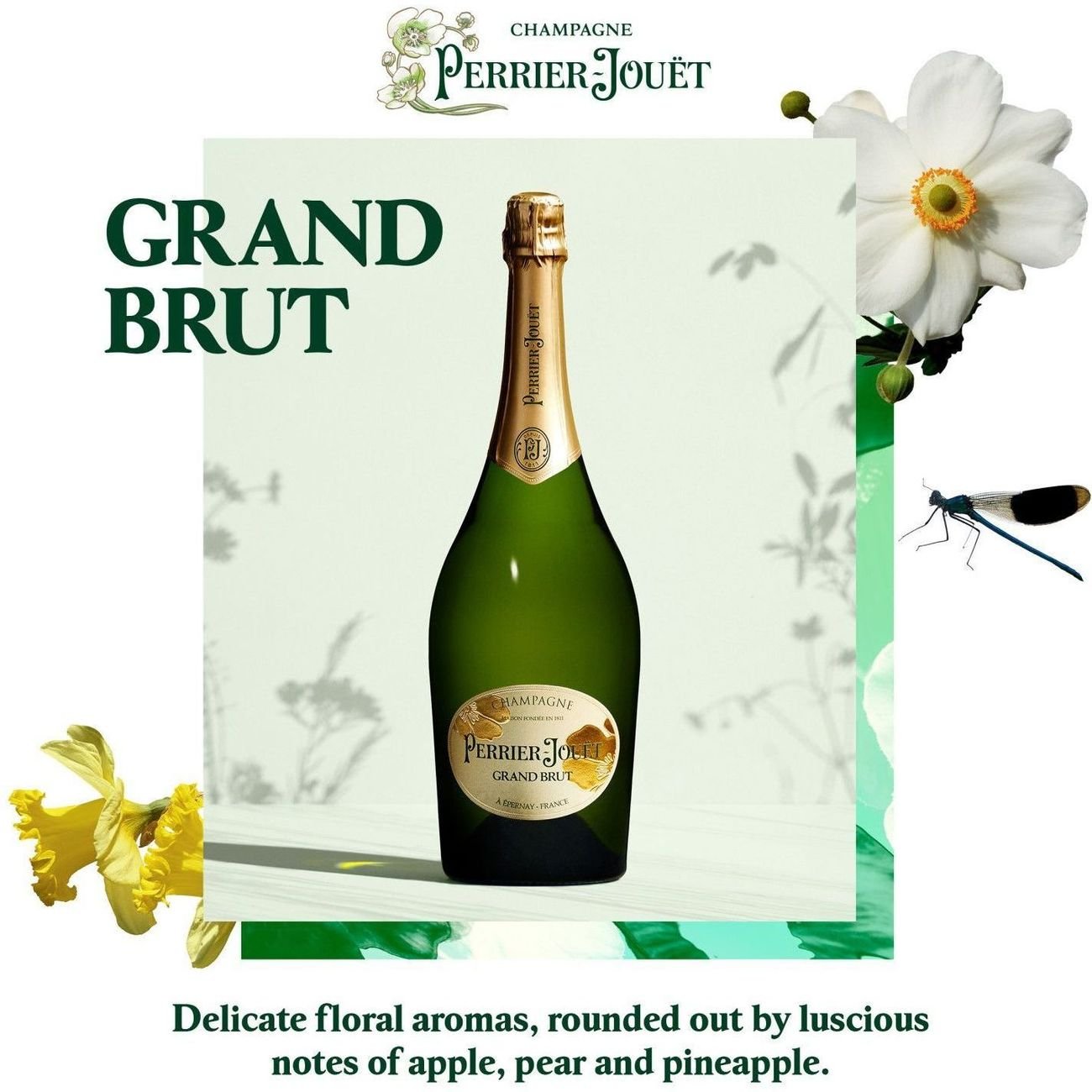 Perrier Jouet Grand Brut Champagne France Sparkling Wine - Shop