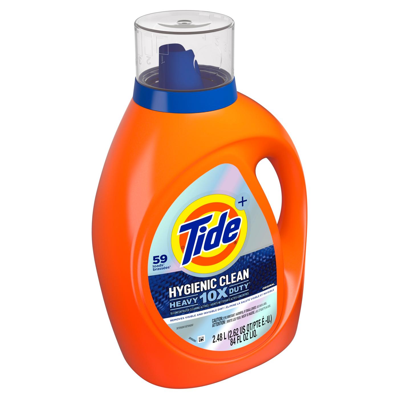 Tide + Hygienic Clean HE Turbo Clean Liquid Laundry Detergent, 59 Loads - Original; image 4 of 11