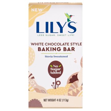Lily's No Sugar Added White Chocolate-Style Baking Bar, 4 oz