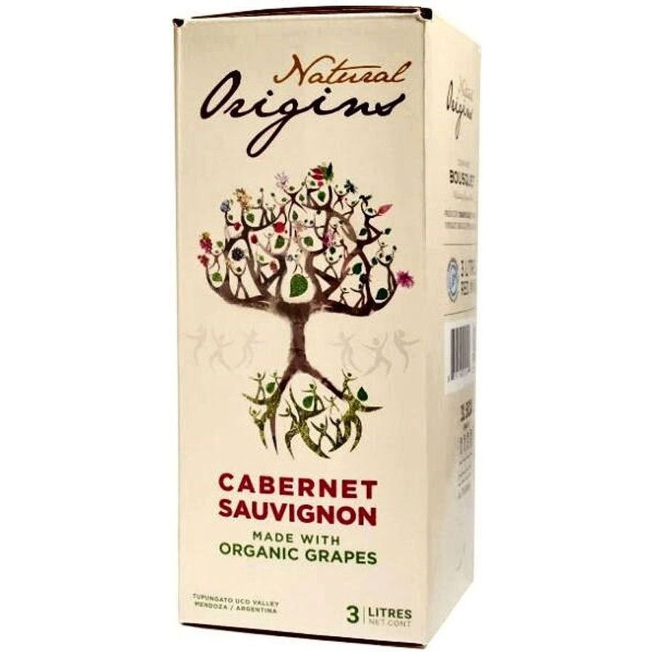 Domaine Bousquet Organic Natural Origins Cabernet Sauvignon Argentina Red Wine, 3 L