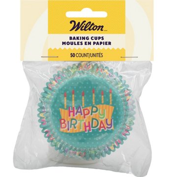 Wilton Happy Birthday Baking Cups, 50 ct