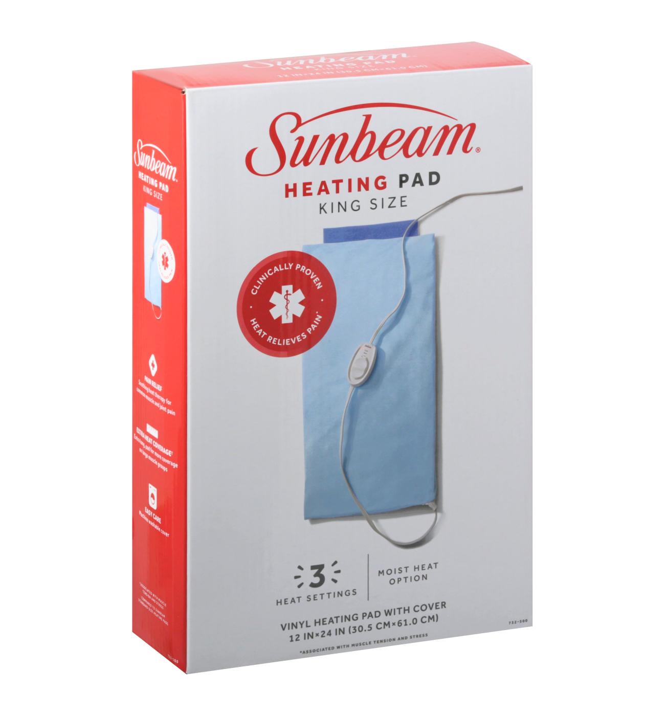 Sunbeam King Size Heating Pad With Moist Heat; image 1 of 6