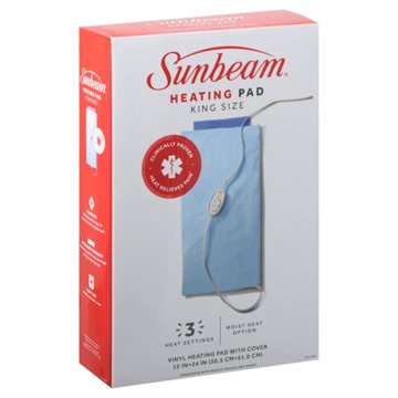 Sunbeam King Size Heating Pad With Moist Heat