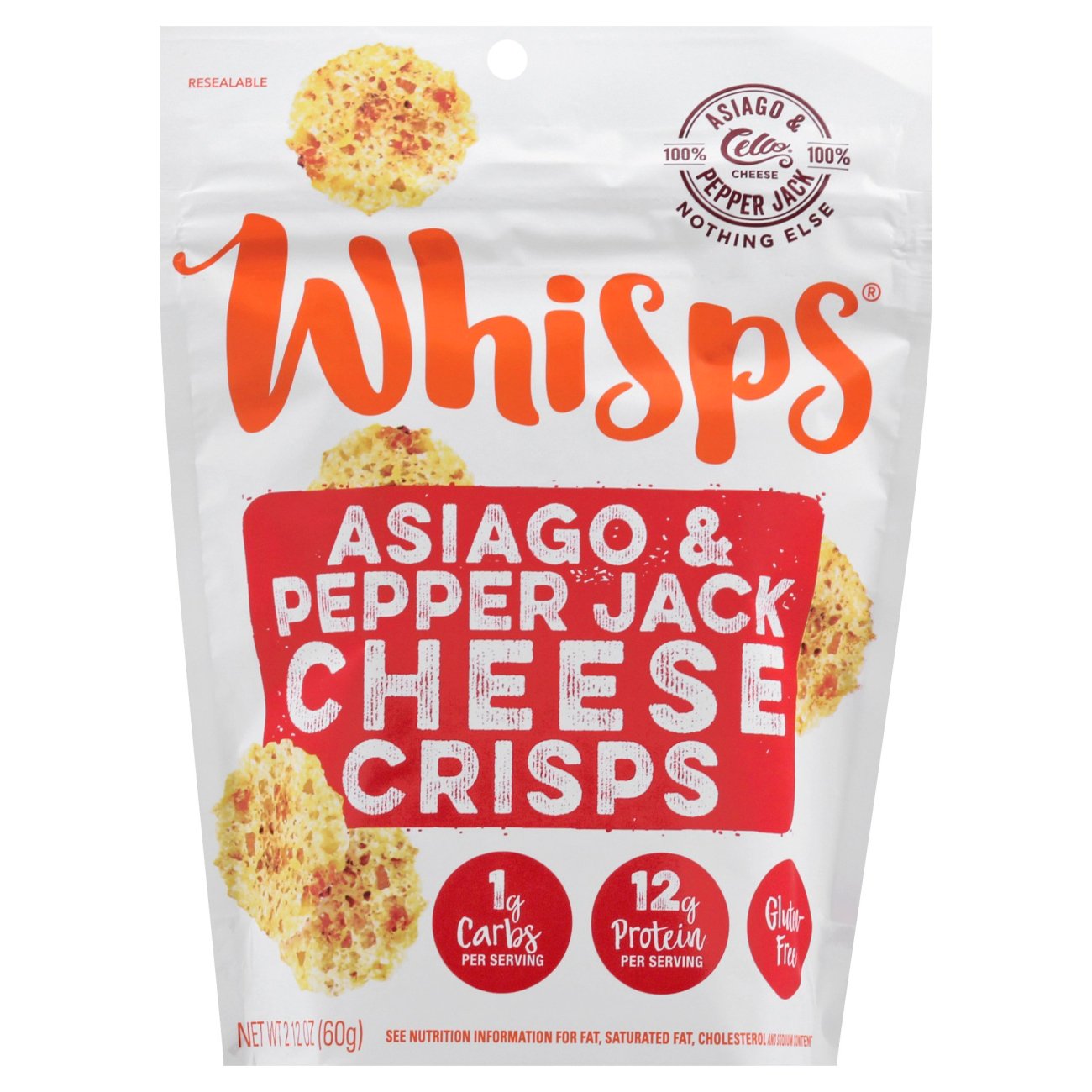 Whisps Asiago Pepper Jack Cheese Crisps Shop Cheese at HEB