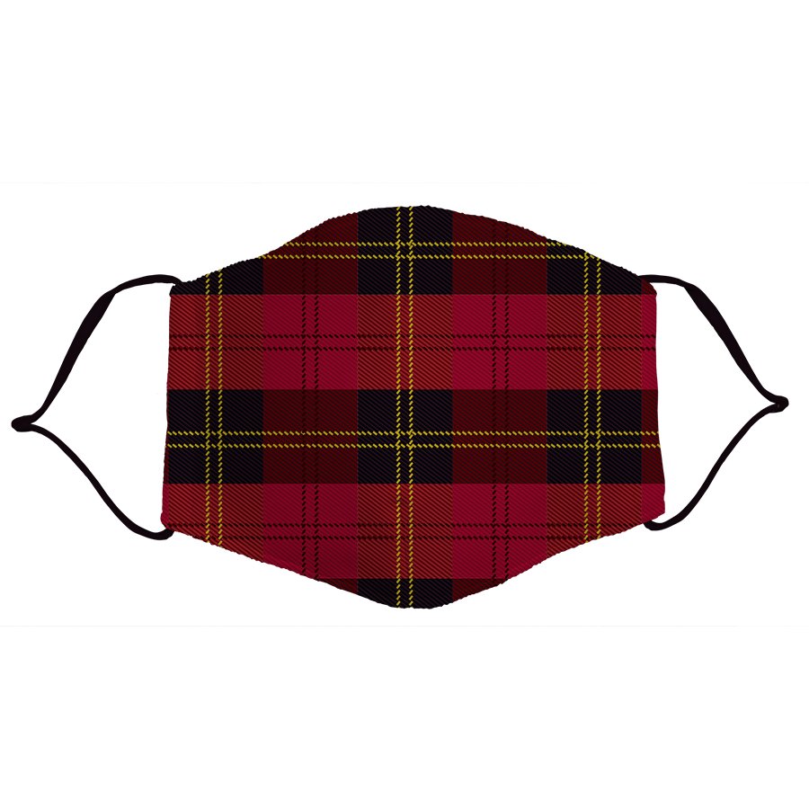 Legacy Licensing Partners, LP Red/Black Plaid Reusable Fabric Face Mask