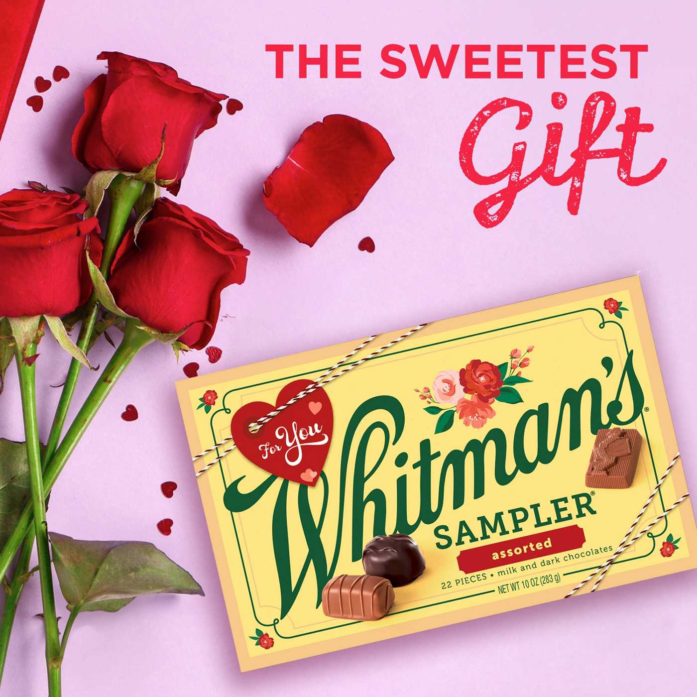 Whitman's Sampler Assorted Chocolates Valentine's Gift Box, 22 pc; image 7 of 7