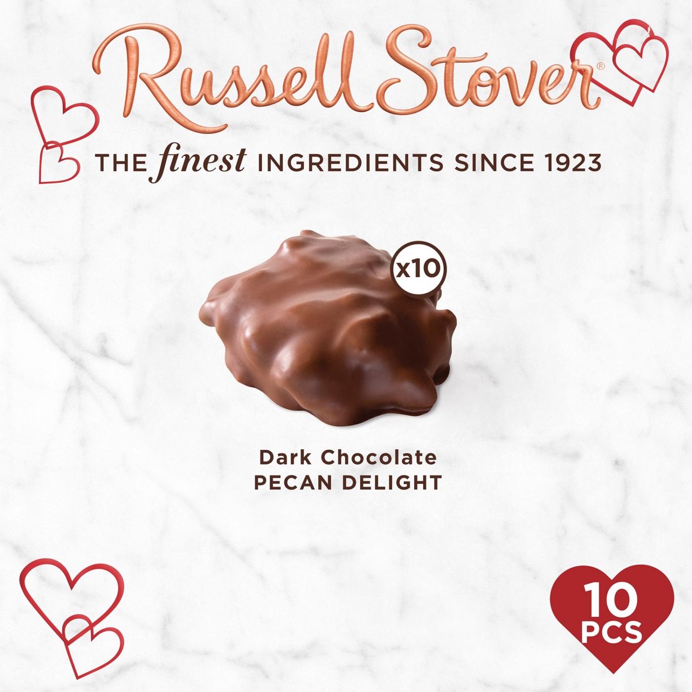 Russell Stover Pecan Delights Valentine's Clear Heart Gift Box, 10 pc; image 4 of 7