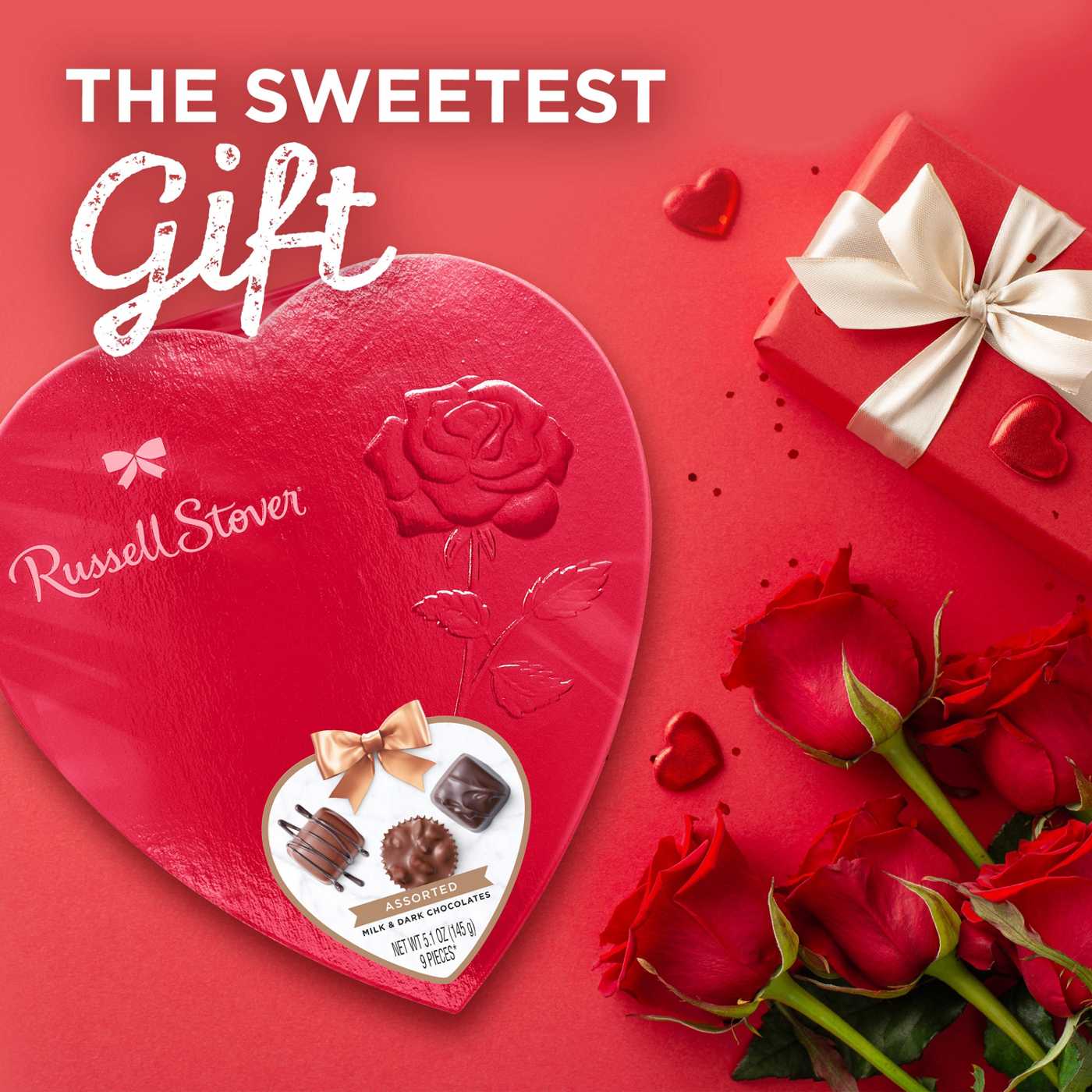 Russell Stover Assorted Chocolates Valentine's Heart Gift Box, 9 pc; image 5 of 6