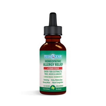 TexaClear Homeopathic Allergy + Cedar Fever Relief Drops, 1 oz