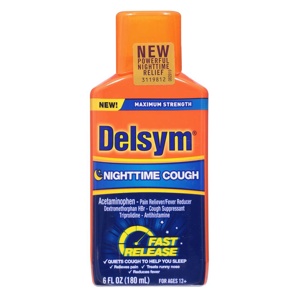 Delsym Nighttime Cough Fast Release Liquid Shop Cough, cold & flu at