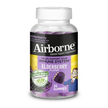 Airborne Vitamin C + Zinc Immune Support Gummies, Elderberry Flavor