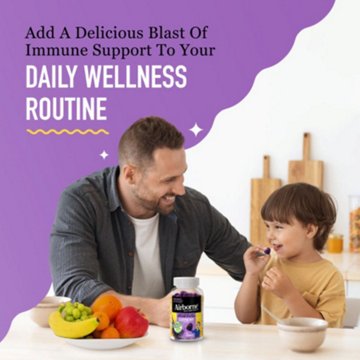 Airborne Vitamin C + Zinc Immune Support Gummies, Elderberry Flavor