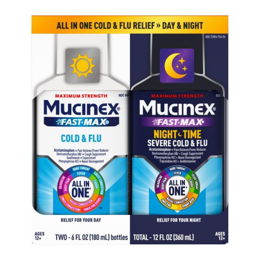 Mucinex Fast-Max + Nightshift Cold & Flu Liquid - Combo Pack - Shop