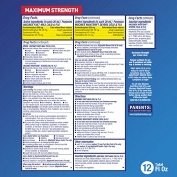Mucinex Fast-Max Cold & Flu and Nightshift Severe Cold & Flu, 2 ct