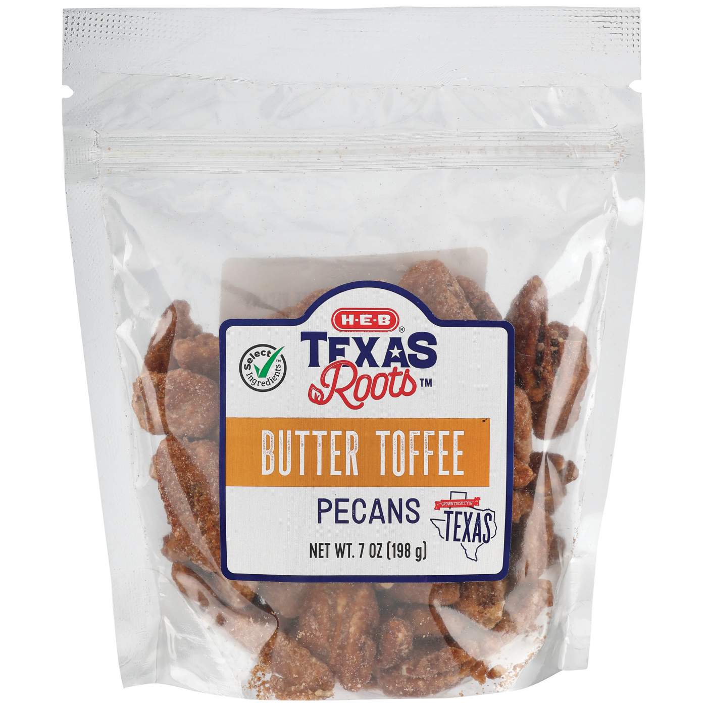 H-E-B Texas Roots Butter Toffee Pecans; image 1 of 2