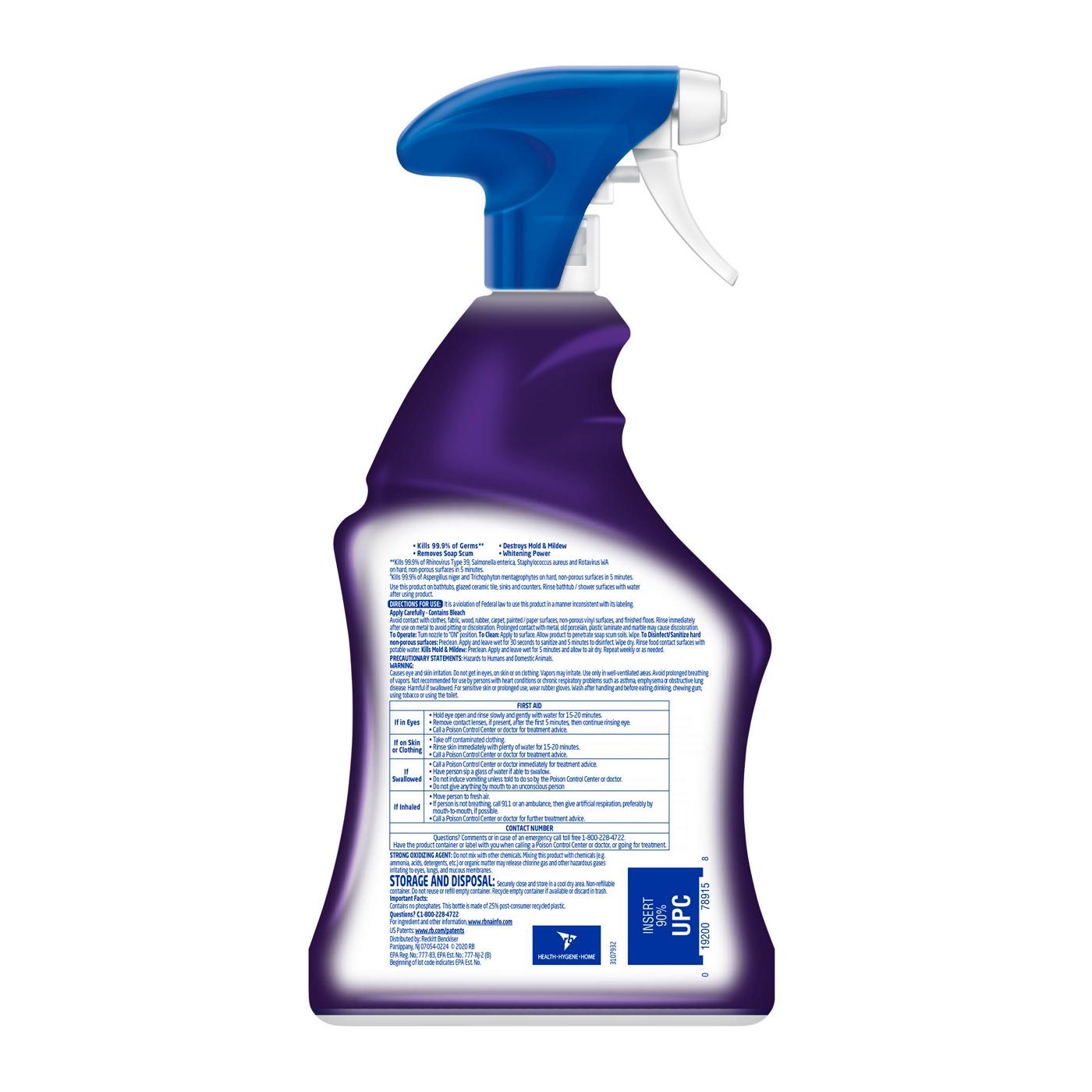 Lysol Mold and Mildew Remover Bathroom Cleaning Spray Soap Scum and Shine Disinfectant - Mold and Mildew; image 6 of 6