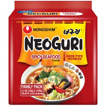 Nongshim Neoguri Spicy Seafood Udon Noodle Soup Family Pack