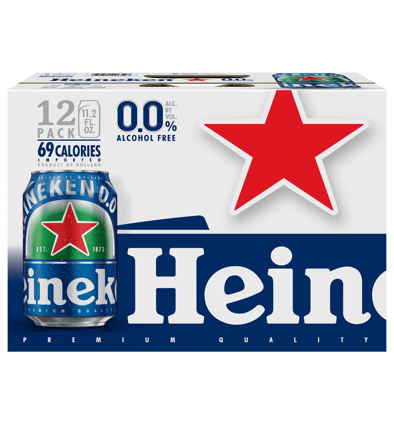 Heineken Non-Alcoholic Beer 12 pk Cans; image 1 of 2