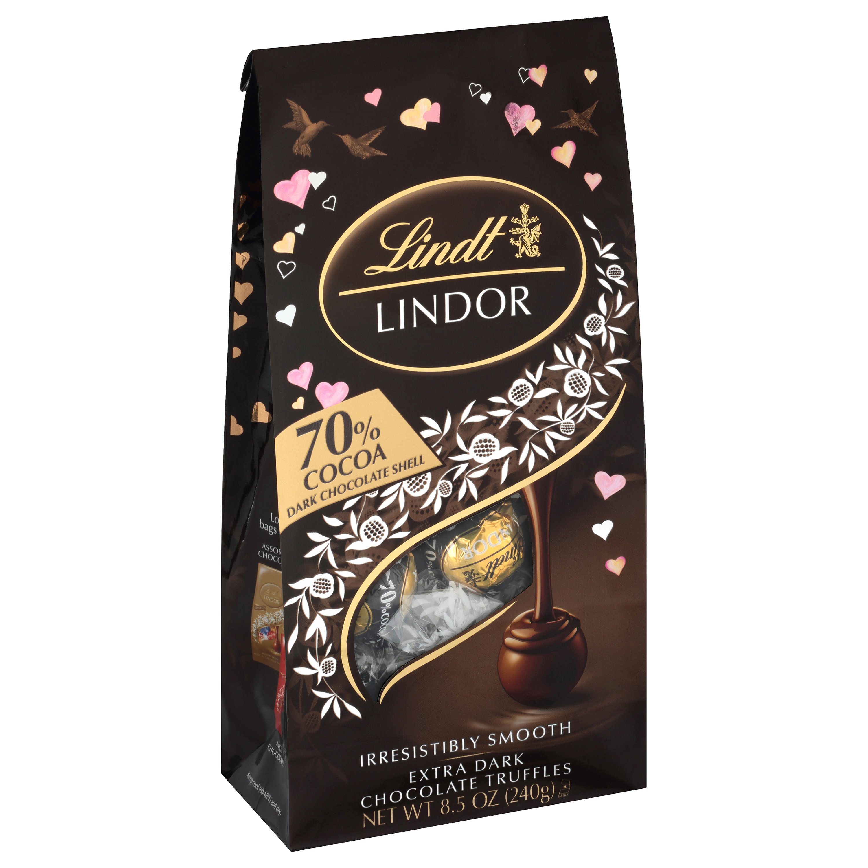 Lindt Lindor Extra Dark Chocolate Truffles Valentines Candy Shop Candy At H E B 9710