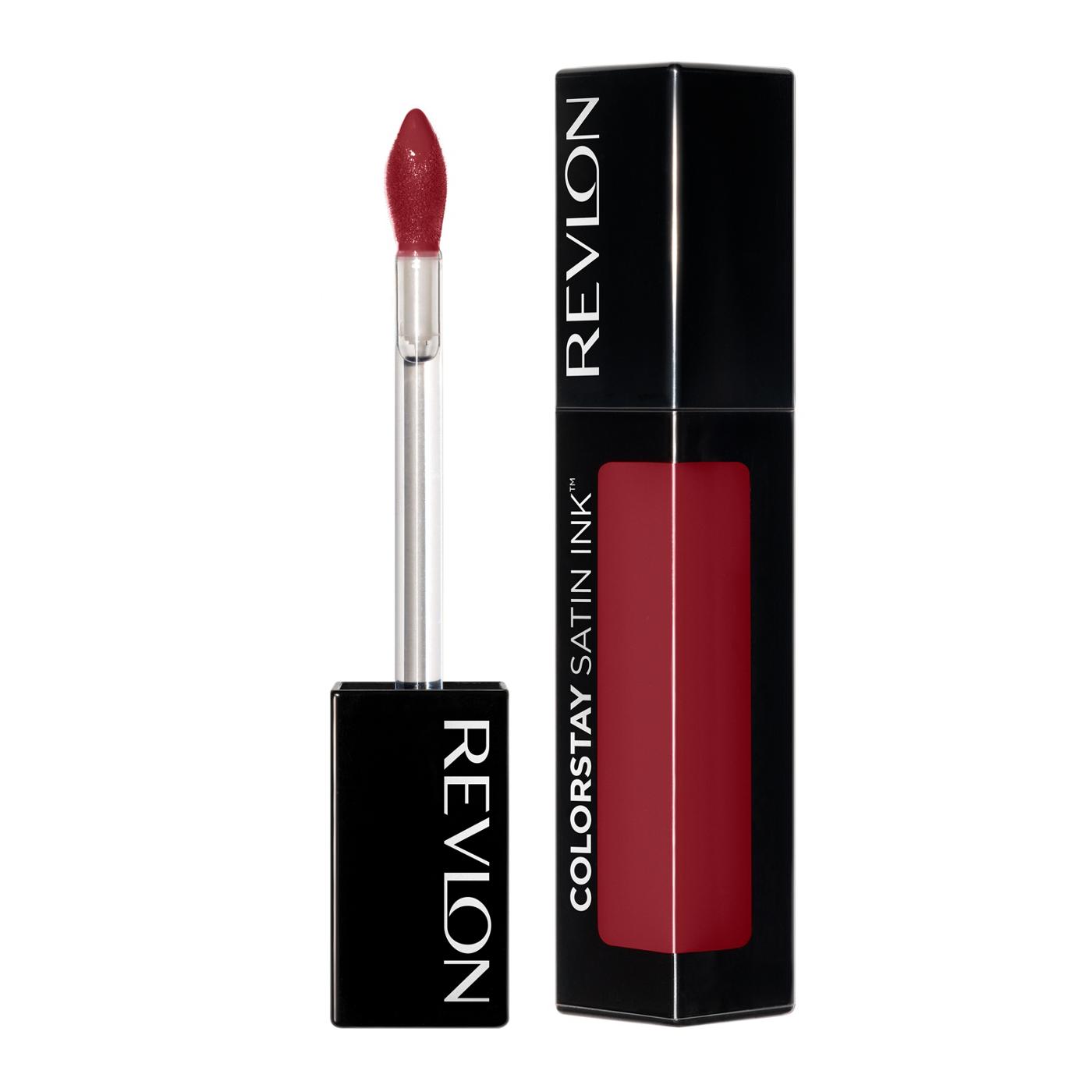 Revlon ColorStay Satin Ink Liquid Lipstick, Silky Sienna; image 4 of 5