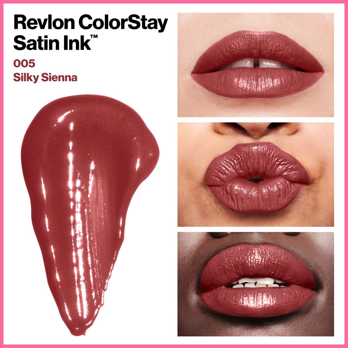 Revlon ColorStay Satin Ink Liquid Lipstick, Silky Sienna; image 6 of 7