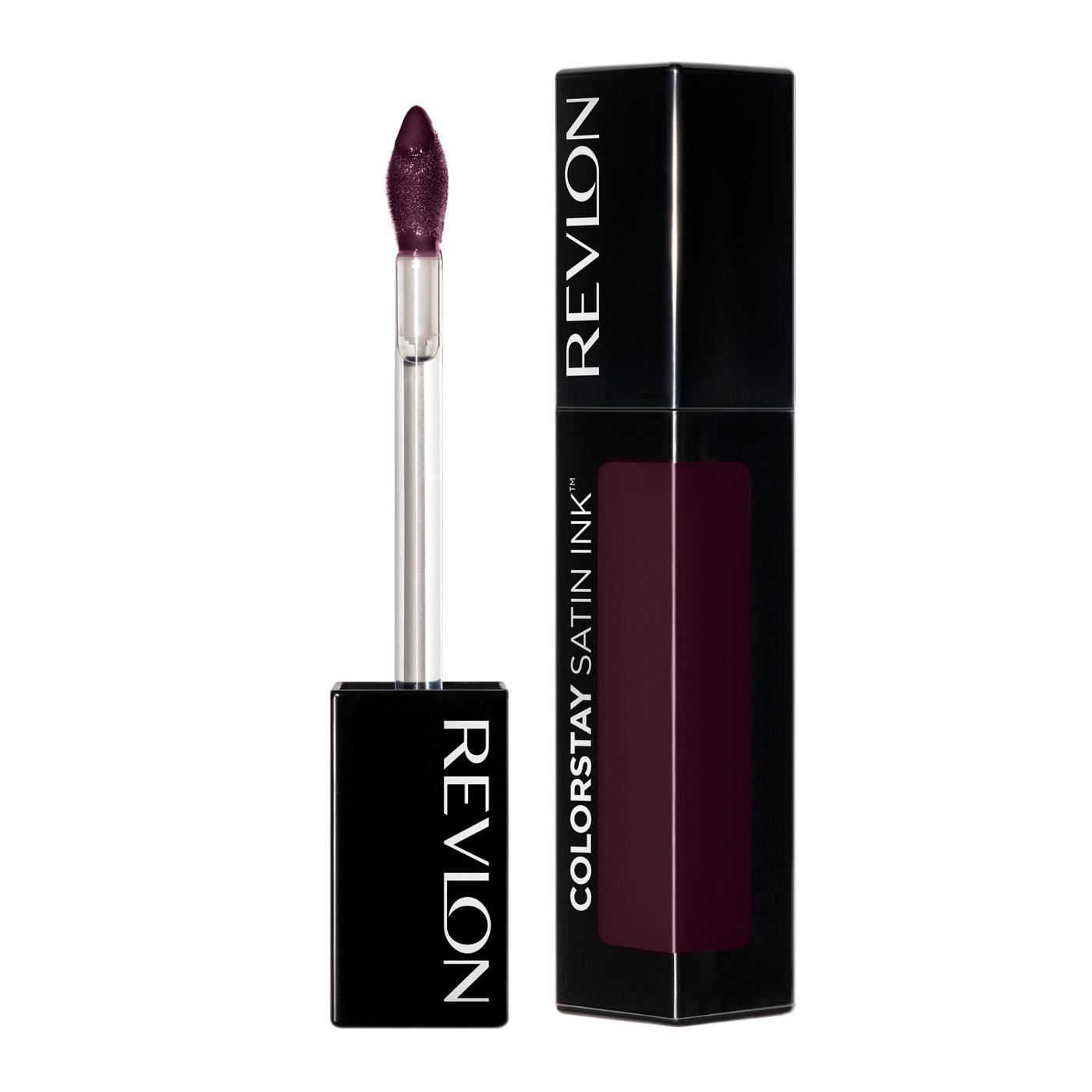 Revlon ColorStay Satin Ink Liquid Lipstick, Black Cherry; image 7 of 8
