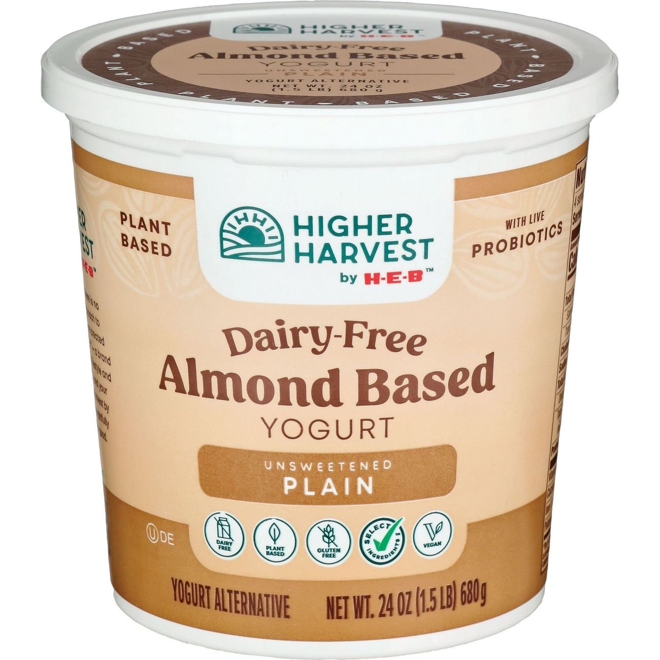 H-E-B Plain Almond Milk Yogurt - Shop Yogurt At H-E-B