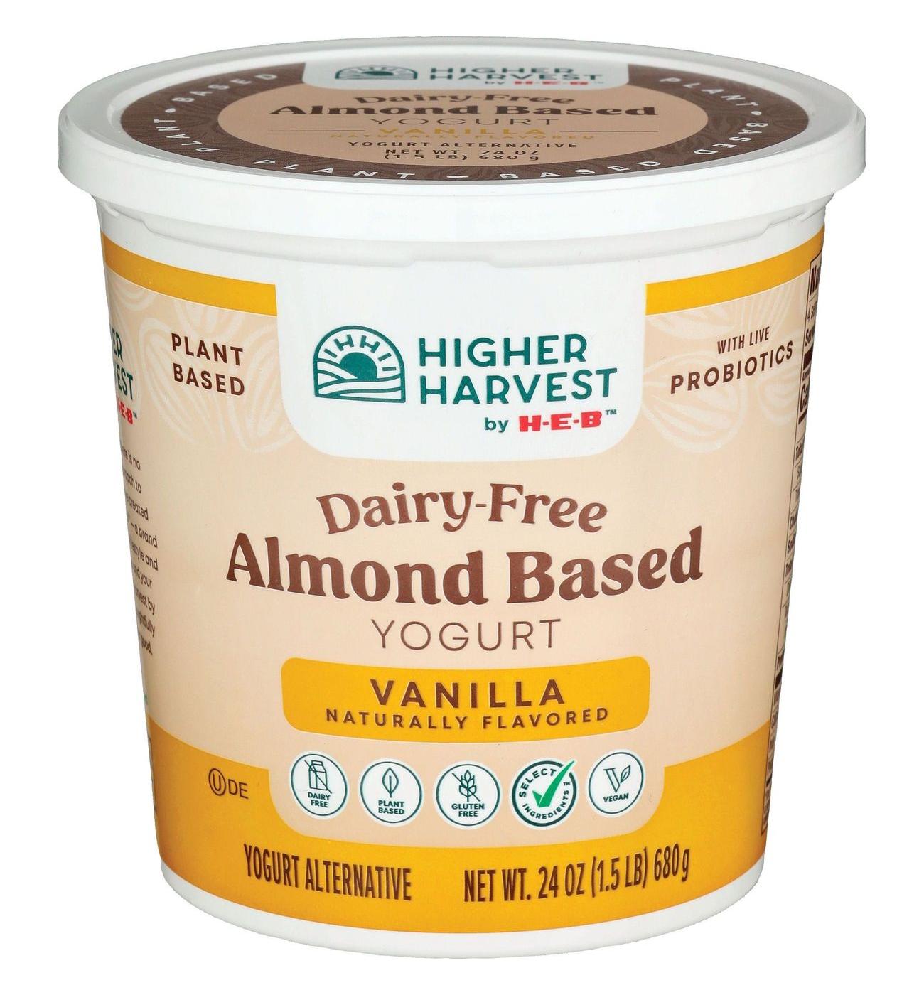 Higher Harvest by H-E-B Dairy Free Almond-Based Yogurt – Vanilla; image 1 of 2
