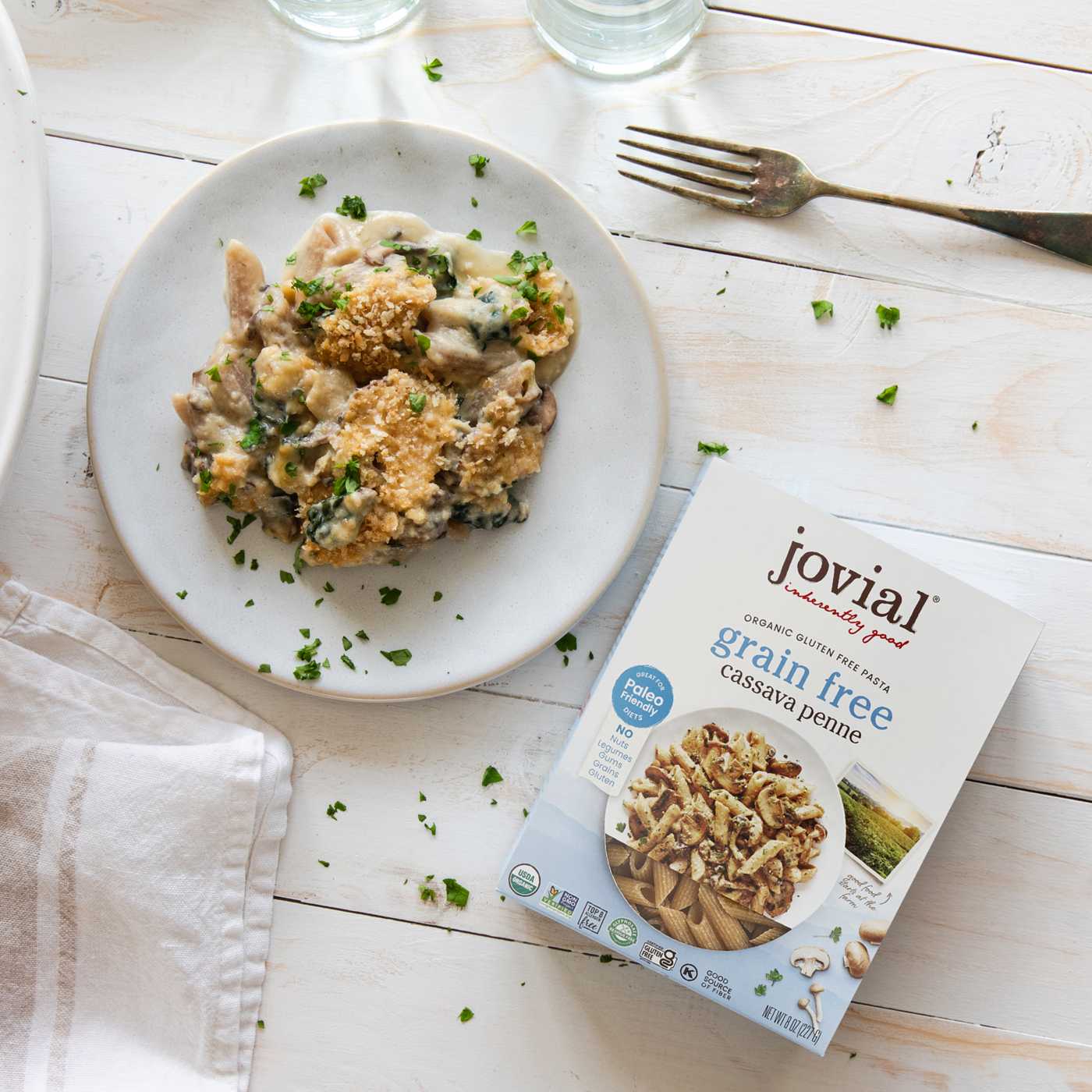 Jovial Grain Free Cassava Penne Shop Pasta at HEB