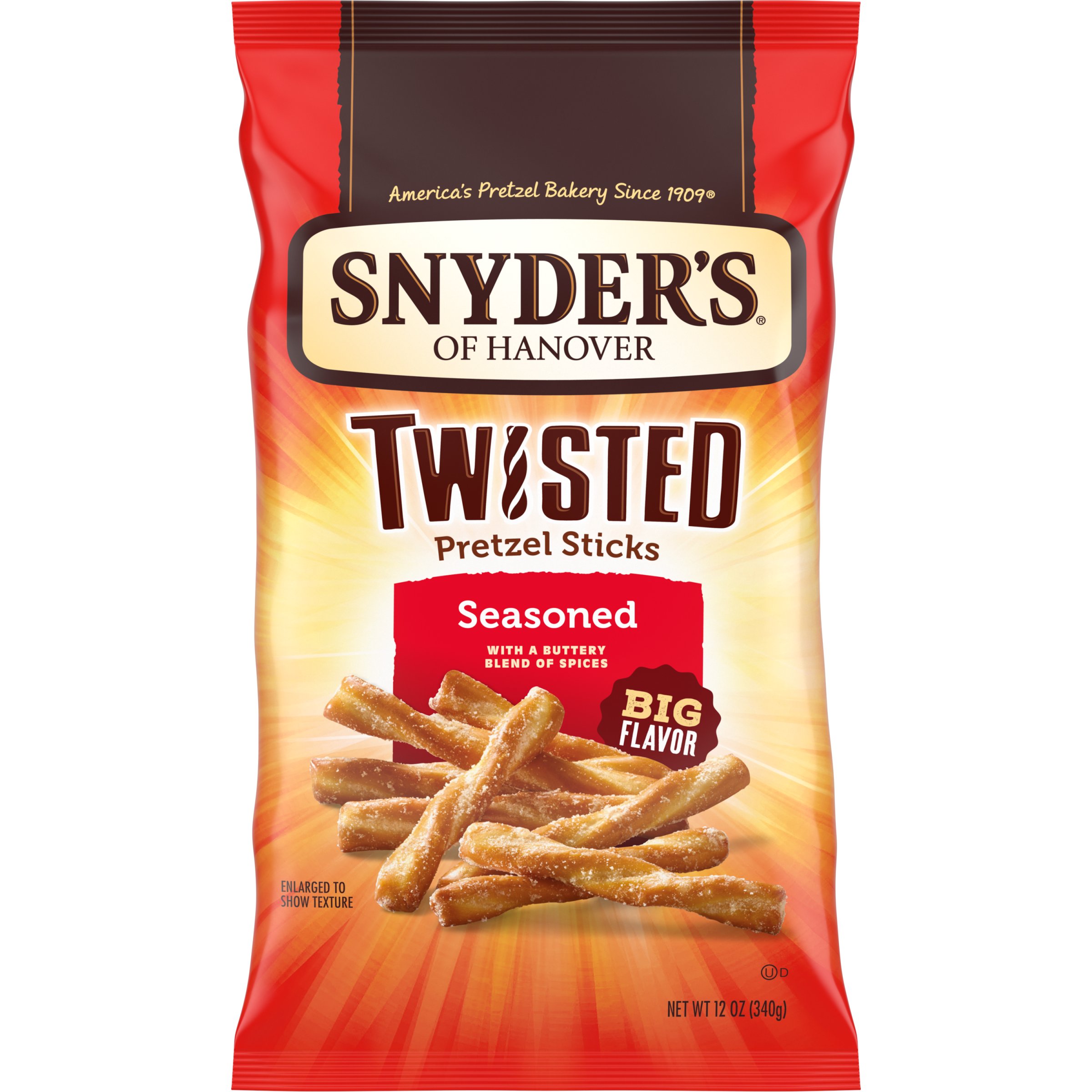 Snyders of Hanover Seasoned Twisted Pretzel Sticks Shop Chips at HEB