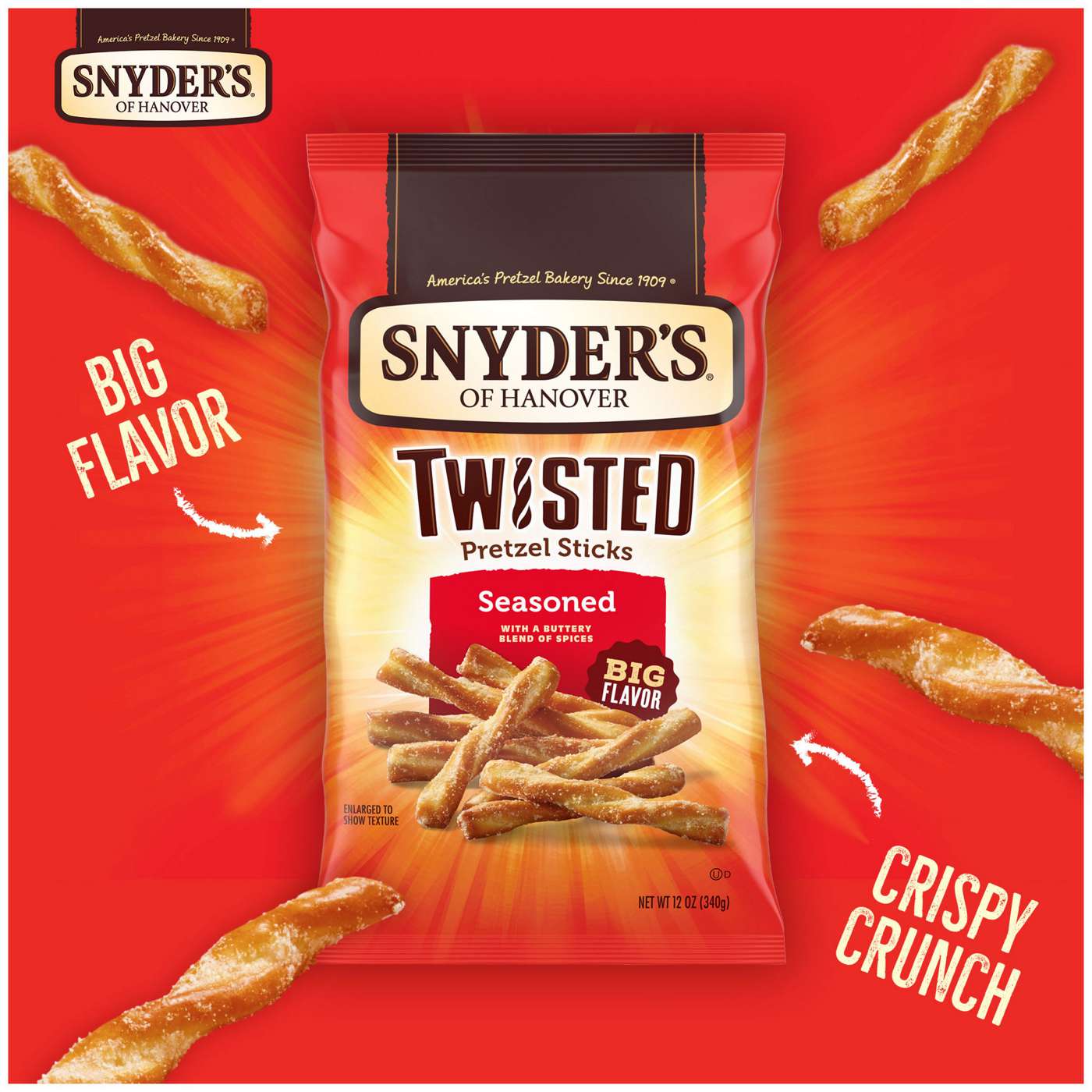 Snyder's of Hanover Seasoned Twisted Pretzel Sticks; image 4 of 10